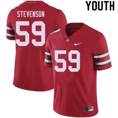 NCAA Ohio State Buckeyes Youth #59 Zach Stevenson Red Nike Football College Jersey GKM1145KA